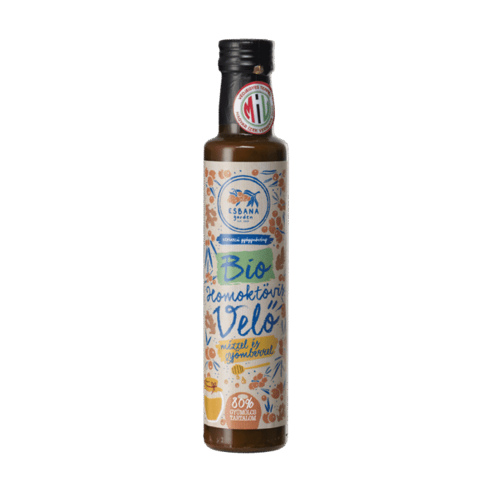 Esbana prémium gyümölcslevek - Bio homoktövis velő mézzel és gyömbérrel - 250 ml