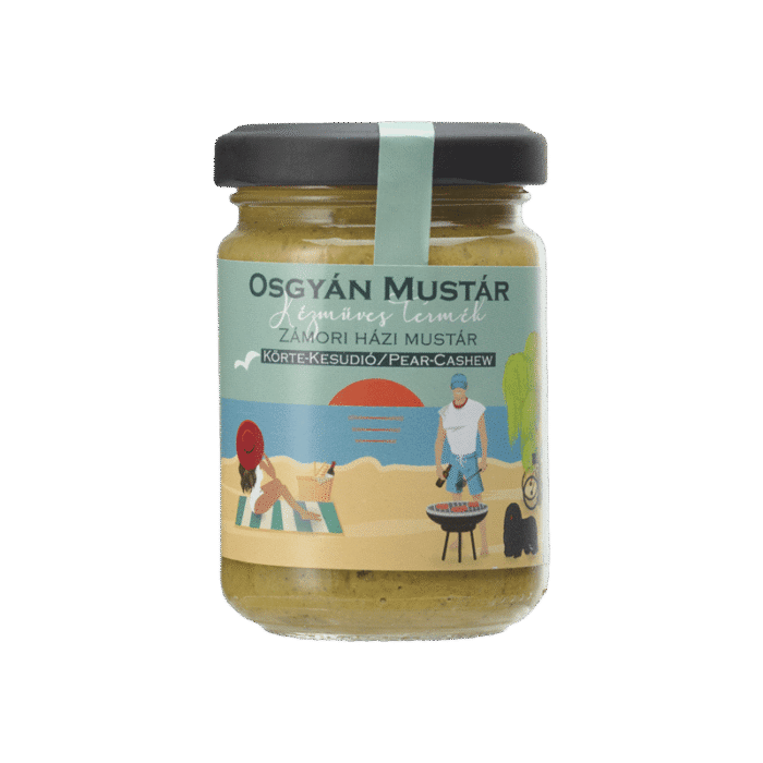 Osgyán mustár - Zámori körtés-kesudiós házi mustár - 137 g