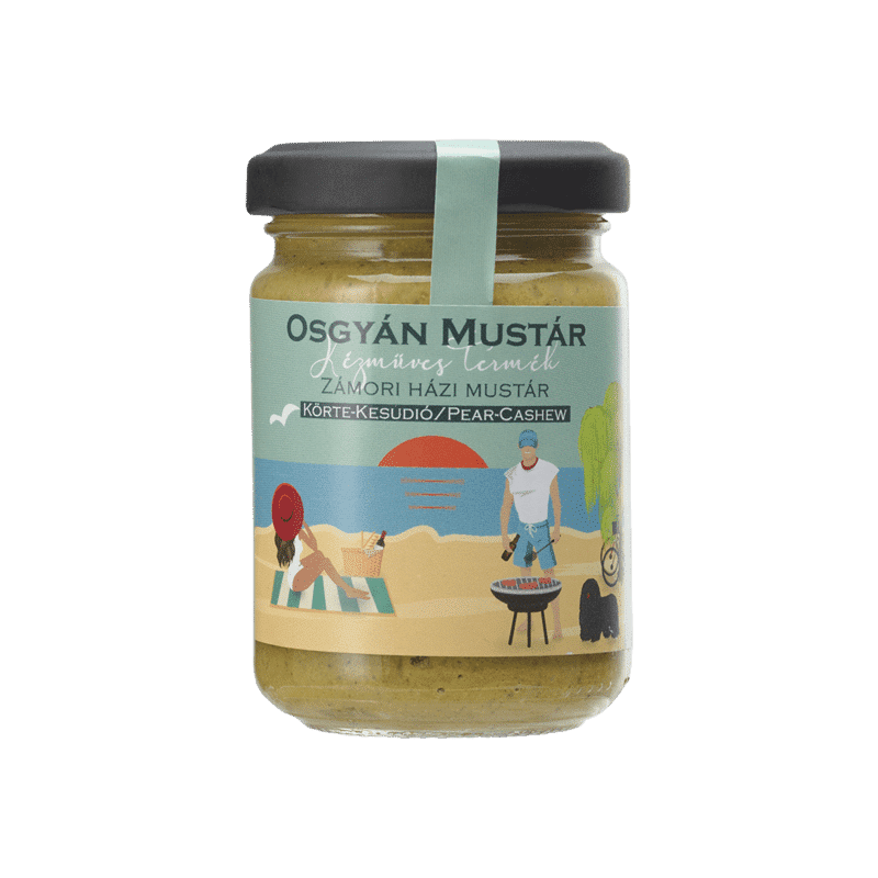 Osgyán mustár - Zámori körtés-kesudiós házi mustár - 137 g